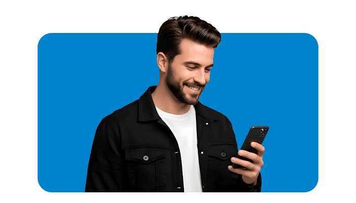 Pessoa usando smartphone